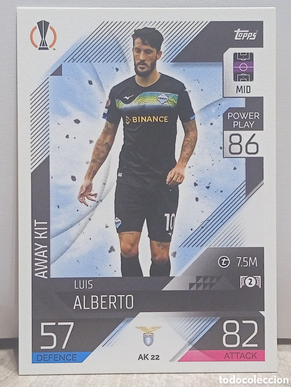 Cromos de f&uacute;tbol: AWAY KIT 22 ALBERTO - Foto 1
