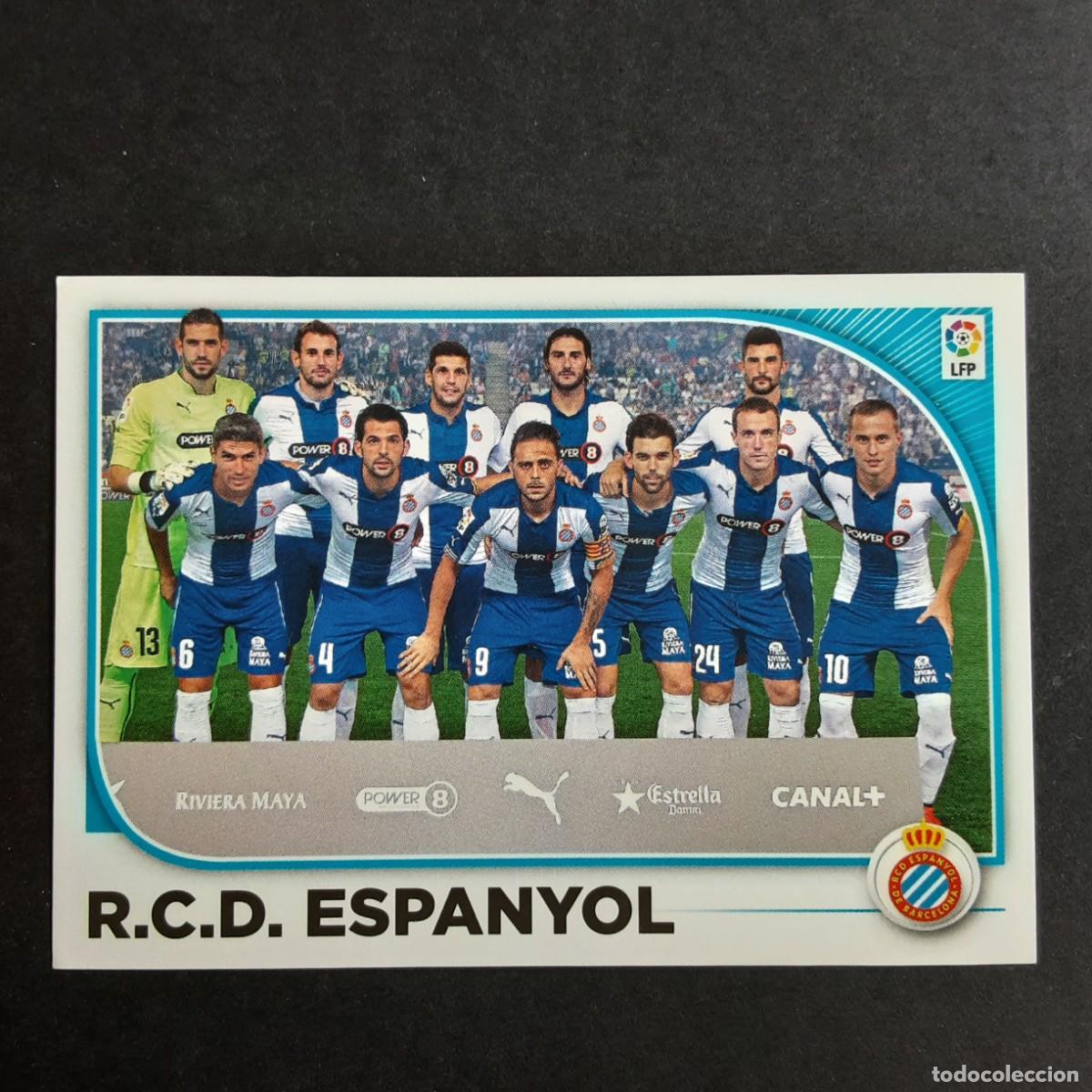 Cromos de Futebol: CROMO LIGA 2014 2015 14 15 COLECCIONES ESTE PANINI N&ordm;21 EQUIPO-ESPANYOL NUNCA PEGADO
