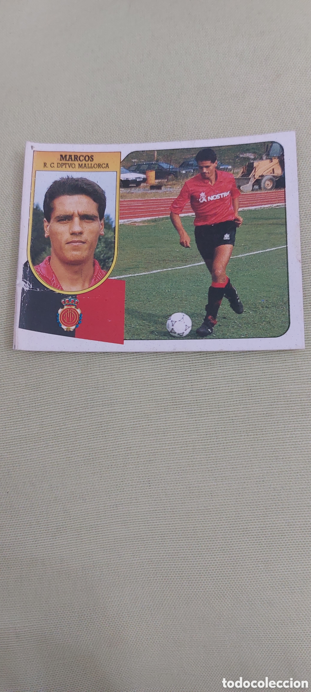 Cromos de f&uacute;tbol: Marcos baja mallorca 91/92 - Foto 1