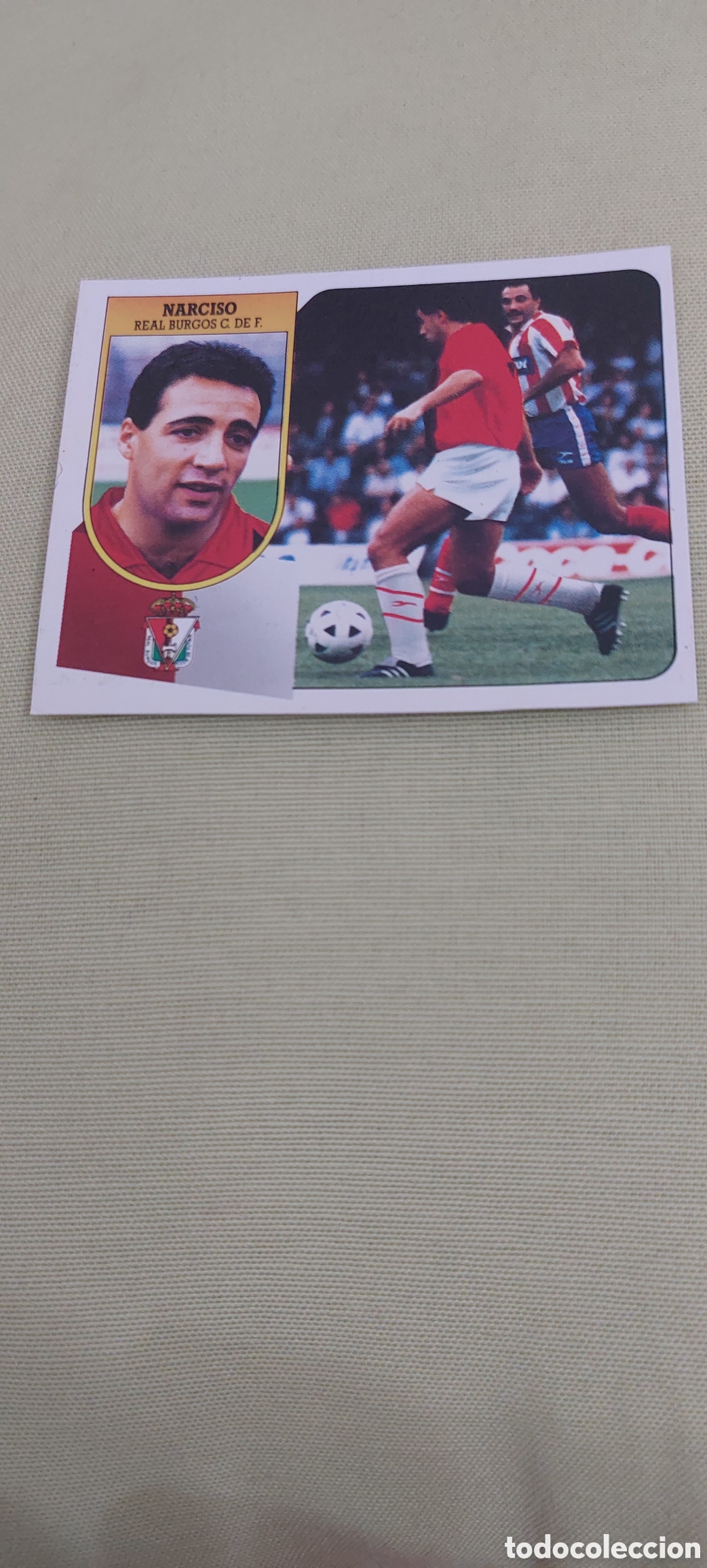 Cromos de f&uacute;tbol: Narciso coloca burgos 91/92 - Foto 1