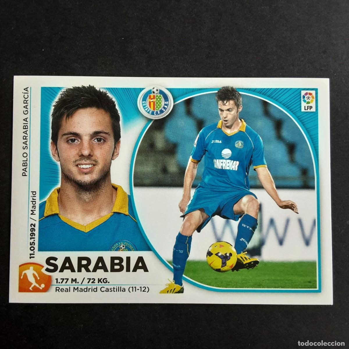 Figurine di Calcio: CROMO LIGA 2014 2015 14 15 COLECCIONES ESTE PANINI N&ordm;14 SARABIA-GETAFE NUNCA PEGADO