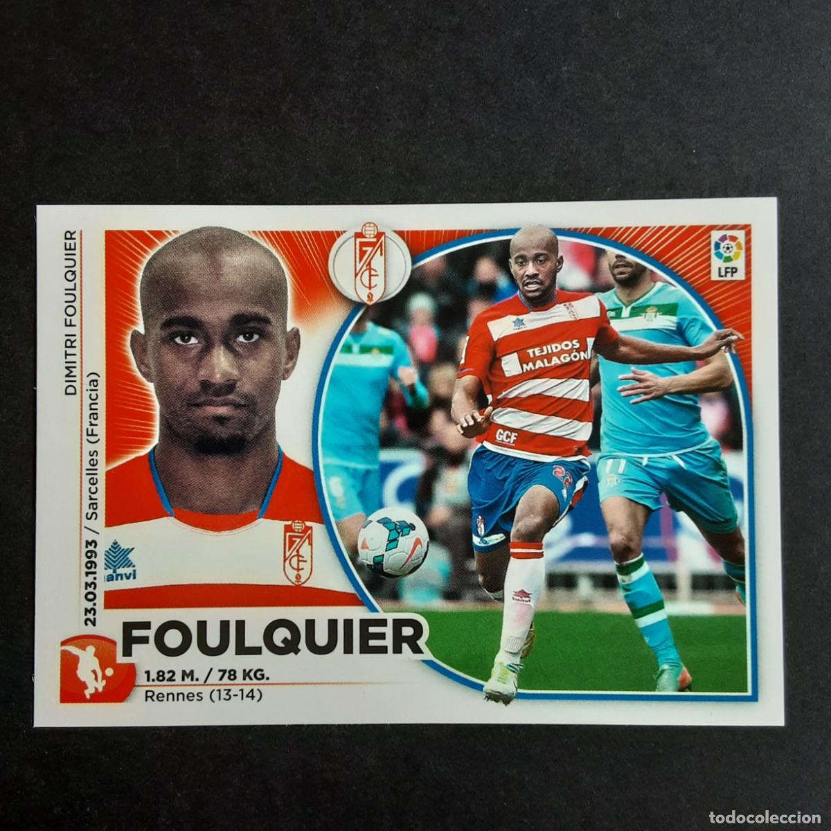 Figurine di Calcio: CROMO LIGA 2014 2015 14 15 COLECCIONES ESTE PANINI N&ordm;7 FOULQUIER-GRANADA NUNCA PEGADO