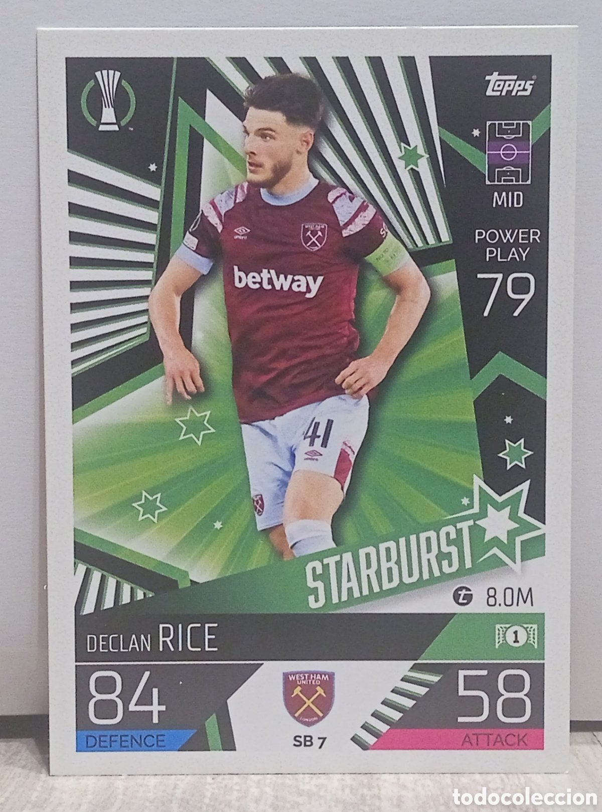 Cromos de f&uacute;tbol: SB 7 RICE - Foto 1