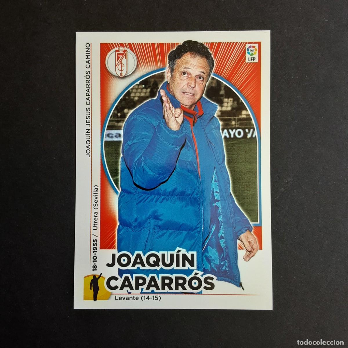 Cromos de F&uacute;tbol: CROMO LIGA 2014 2015 14 15 COLECCIONES ESTE PANINI N&ordm;22 ENTRENADOR CAPARROS-GRANADA NUNCA PEGADO