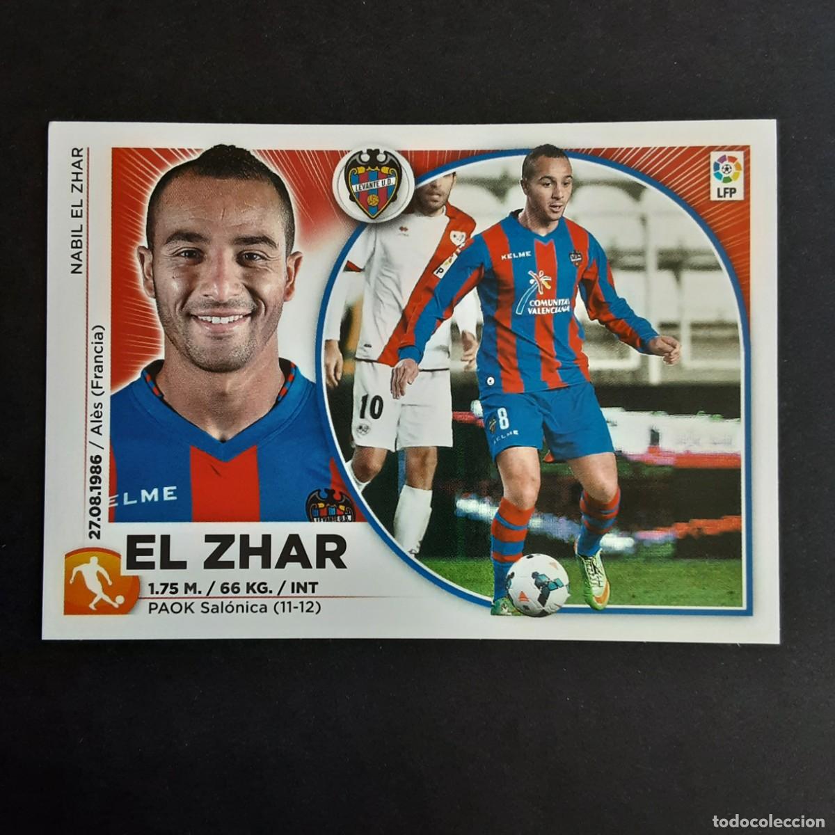 Cromos de F&uacute;tbol: CROMO LIGA 2014 2015 14 15 COLECCIONES ESTE PANINI N&ordm;13 EL ZHAR-LEVANTE NUNCA PEGADO