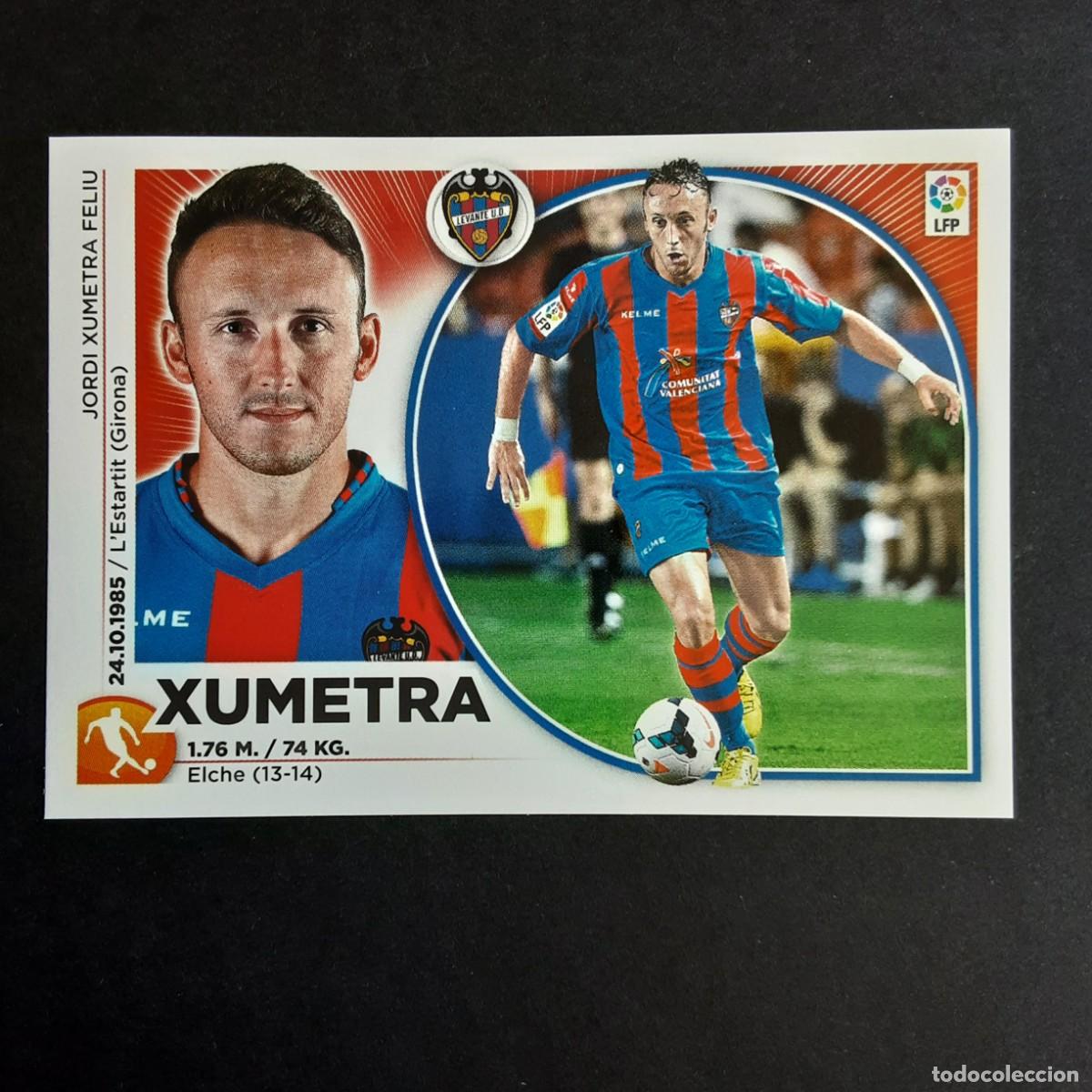 Cromos de F&uacute;tbol: CROMO LIGA 2014 2015 14 15 COLECCIONES ESTE PANINI N&ordm;14 XUMETRA-LEVANTE NUNCA PEGADO