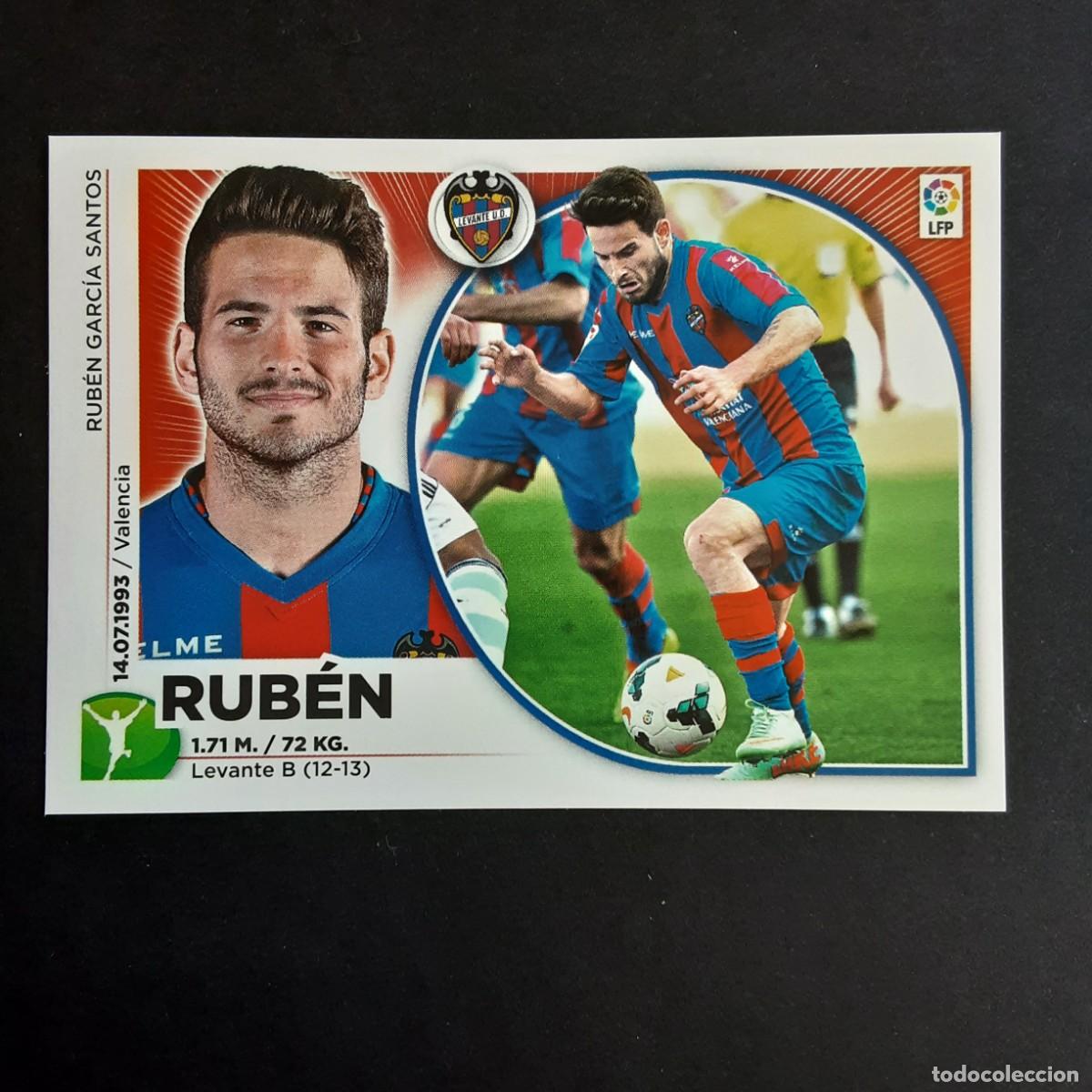 Figurine di Calcio: CROMO LIGA 2014 2015 14 15 COLECCIONES ESTE PANINI N&ordm;16 RUBEN-LEVANTE NUNCA PEGADO