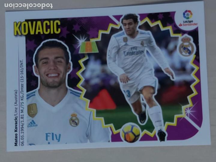 Football Stickers: 11B CROMO KOVACIC - ESTE 2018 19 - 18 19 - CROMO SIN PEGAR - REAL MADRID