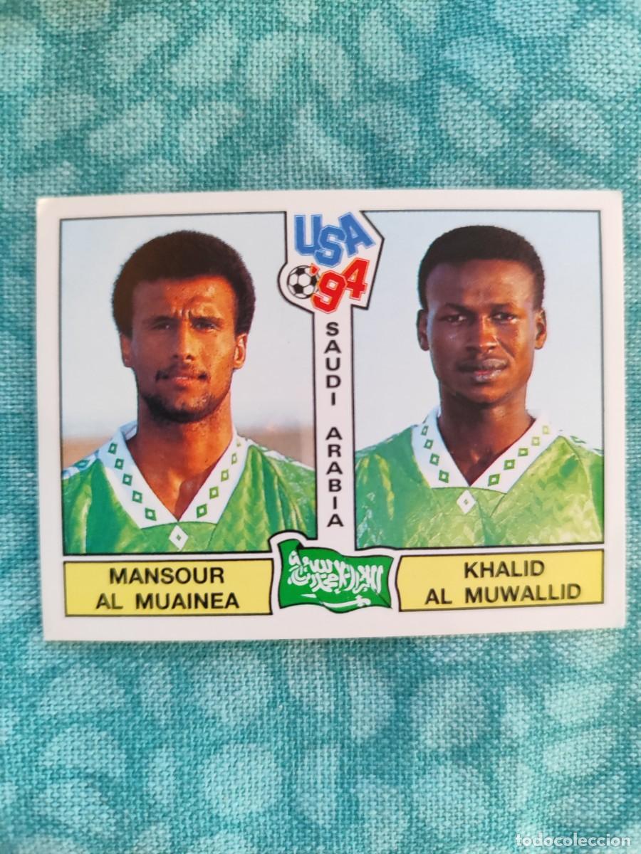 Fu&szlig;ball-Sticker: 439 USA 94 MUNDIAL 1994 PANINI MANSOUR AL MUAINEA / KHALID AL MUWALLID - ARABIA SAUDI -- CROMO NUNCA