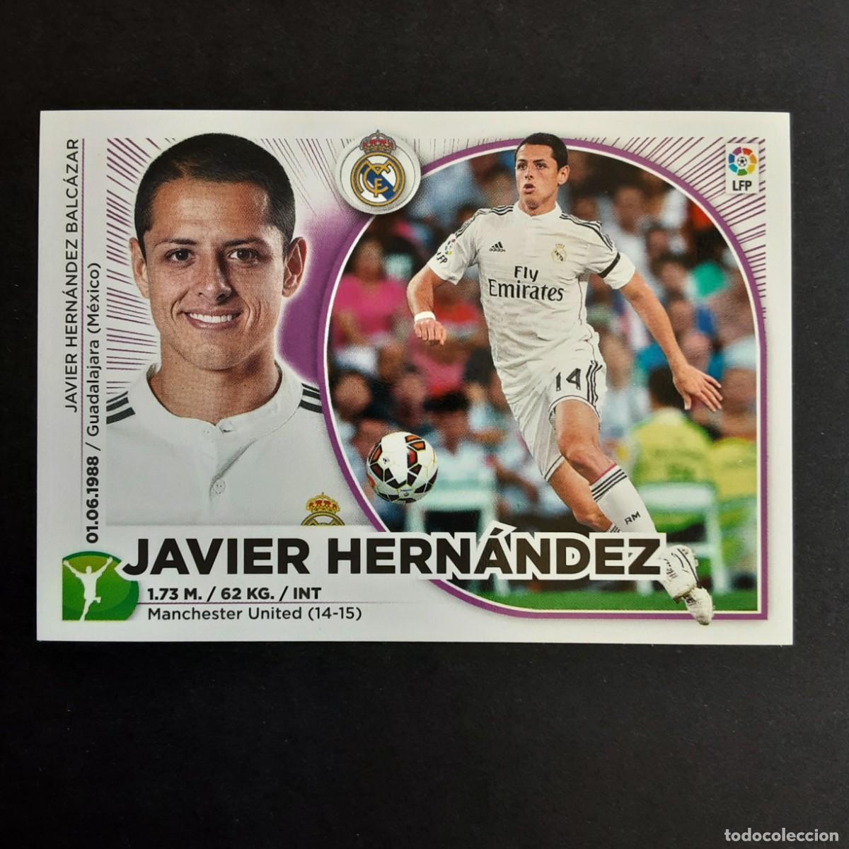 Football Stickers: CROMO LIGA 2014 2015 14 15 COLECCIONES ESTE PANINI N&ordm;20 JAVIER HERNANDEZ-R.MADRID NUNCA PEGADO