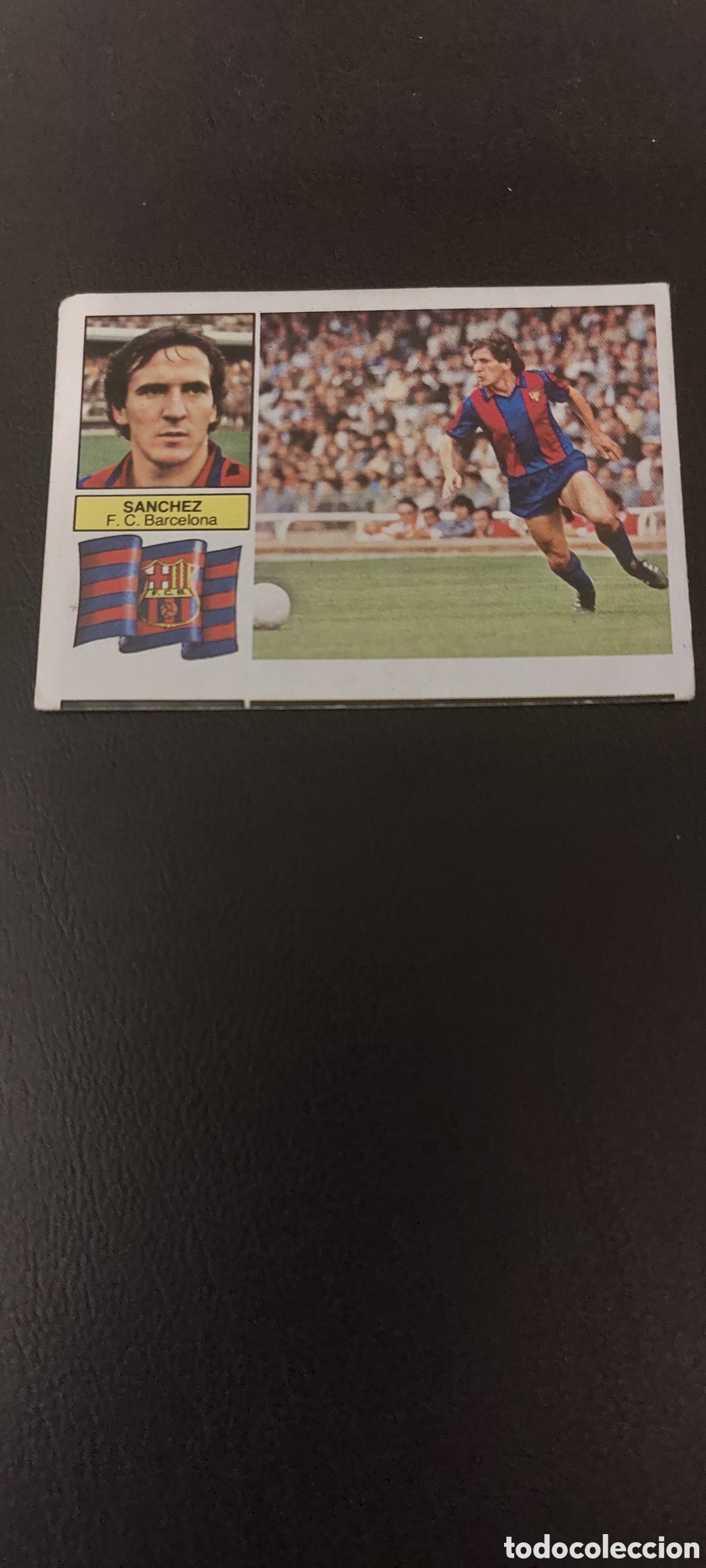 Cromos de f&uacute;tbol: Sanchez error de corte barcelona 82/83 - Foto 1