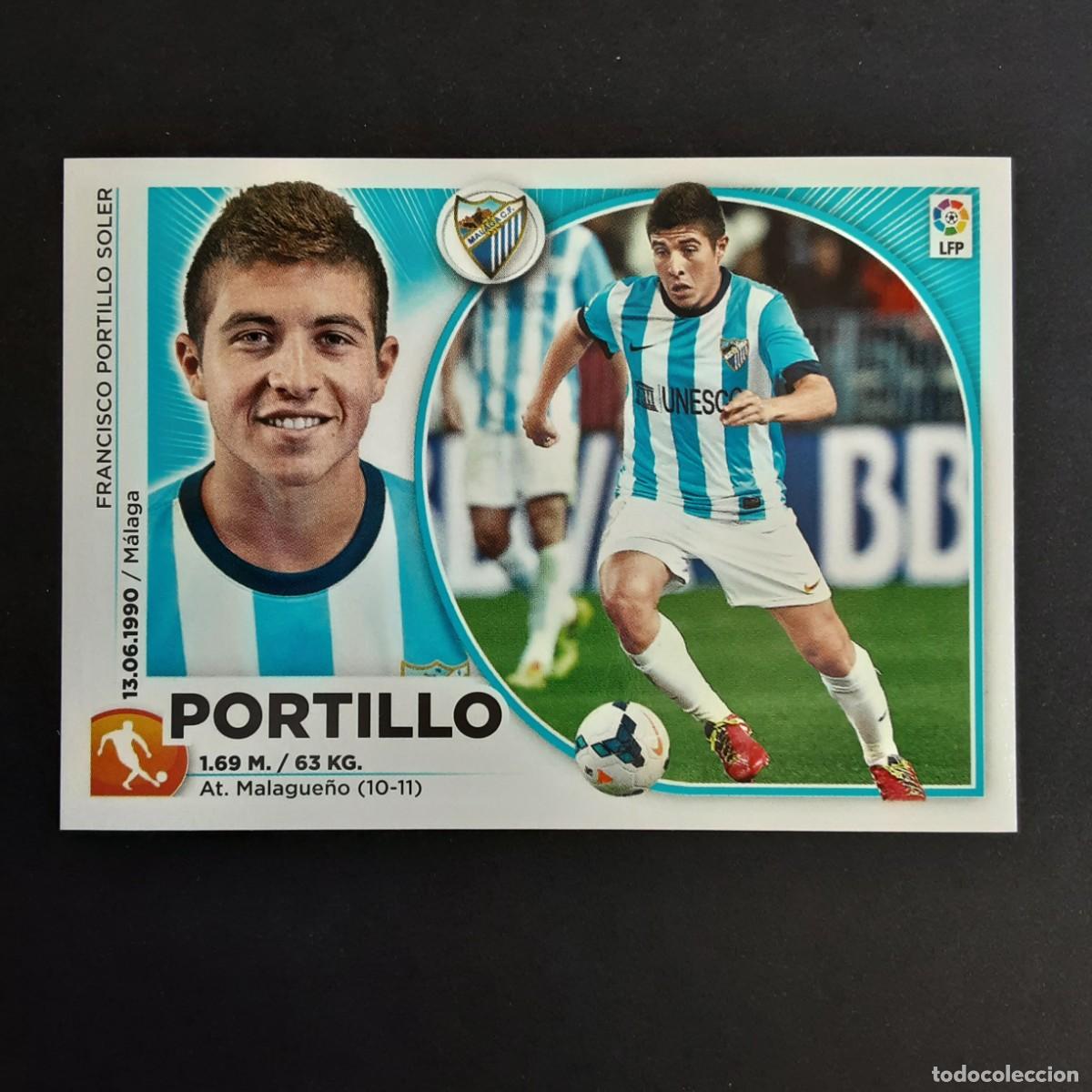 Cromos de f&uacute;tbol: CROMO LIGA 2014 2015 14 15 COLECCIONES ESTE PANINI N&ordm;14 PORTILLO-MALAGA NUNCA PEGADO