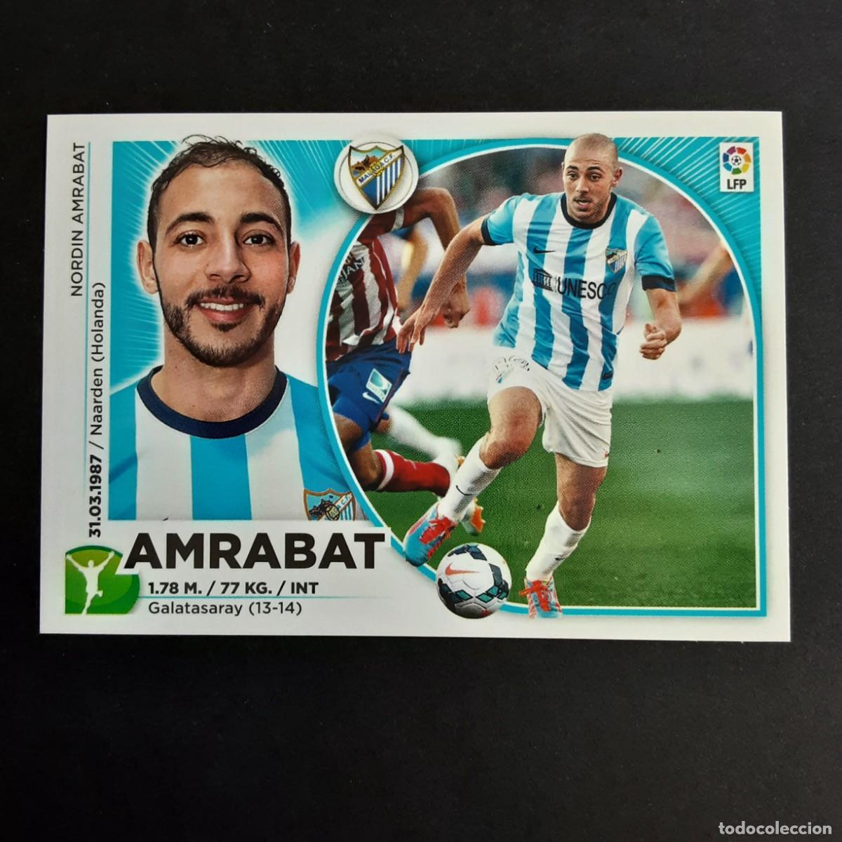 Cromos de F&uacute;tbol: CROMO LIGA 2014 2015 14 15 COLECCIONES ESTE PANINI N&ordm;20 AMRABAT-MALAGA NUNCA PEGADO