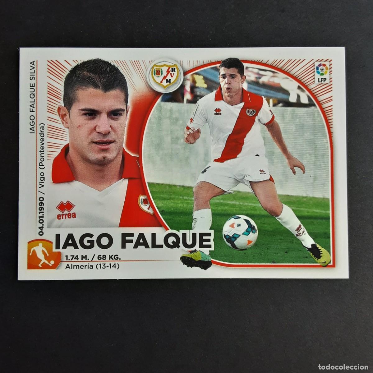 Cromos de f&uacute;tbol: CROMO LIGA 2014 2015 14 15 COLECCIONES ESTE PANINI N&ordm;14 IAGO FALQUE-R.VALLECANO NUNCA PEGADO