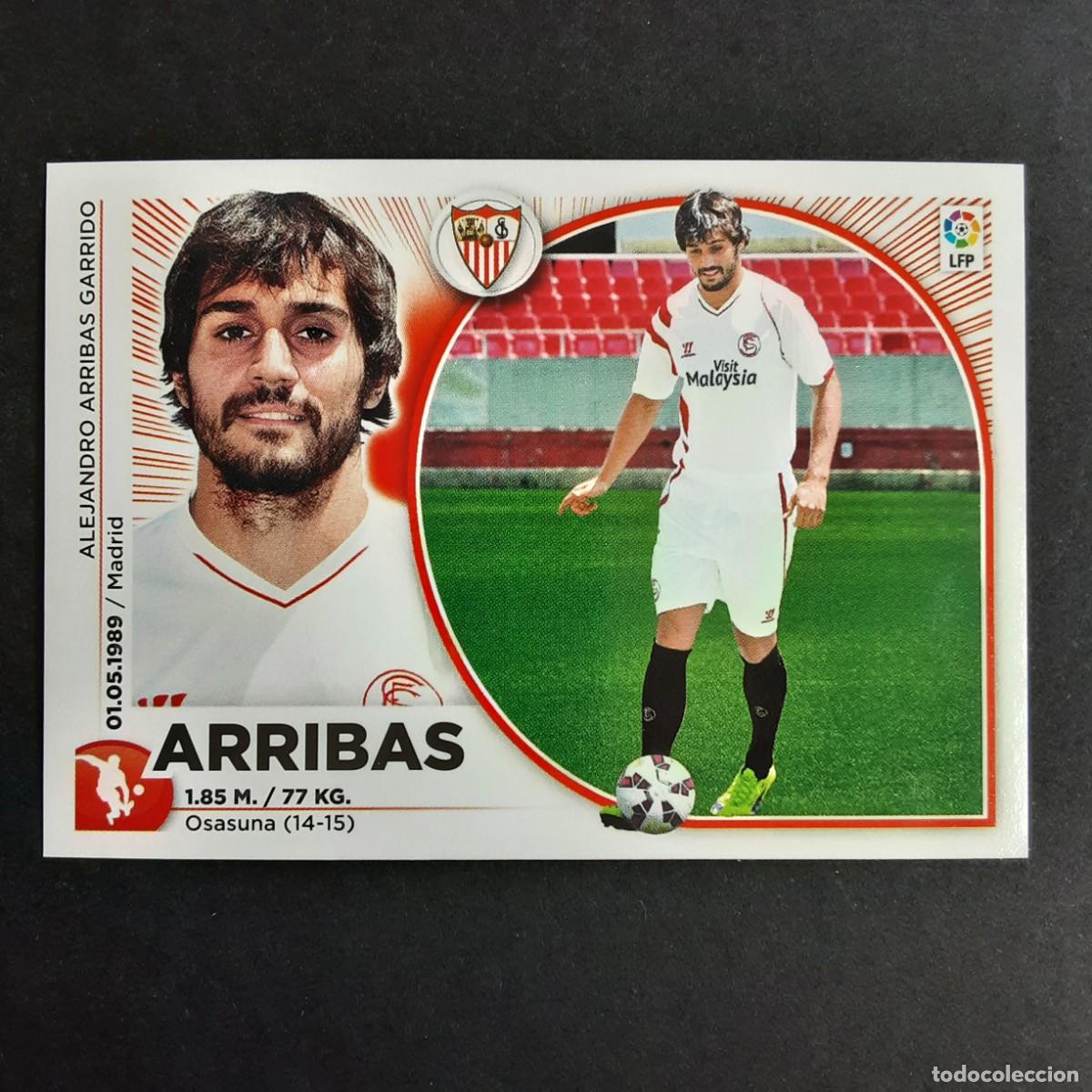 Cromos de F&uacute;tbol: CROMO LIGA 2014 2015 14 15 COLECCIONES ESTE PANINI N&ordm;20 ARRIBAS-SEVILLA NUNCA PEGADO