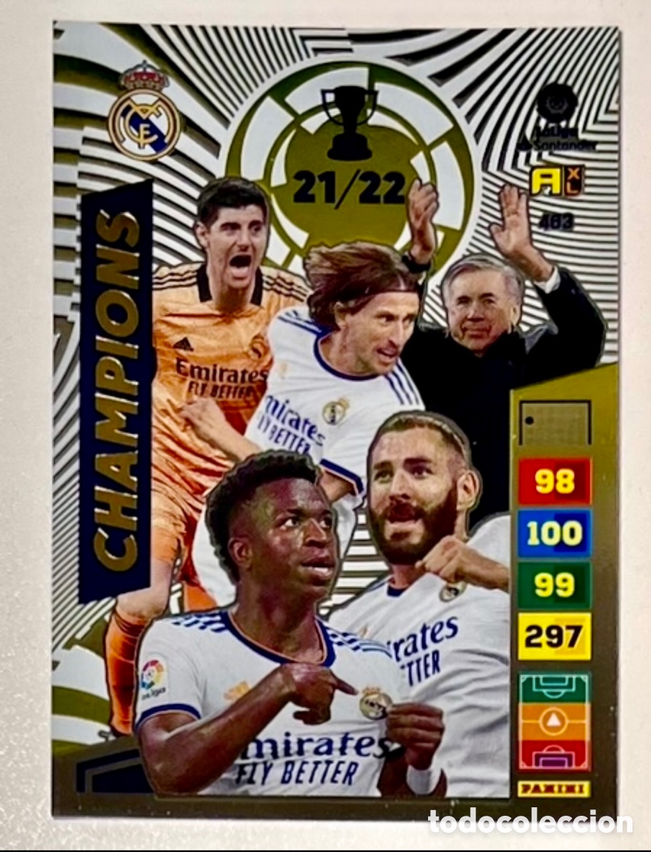 Cromos de f&uacute;tbol: 463 CHAMPIONS ADRENALYN XL 2022 2023 22 23 BAL&Oacute;N DE ORO