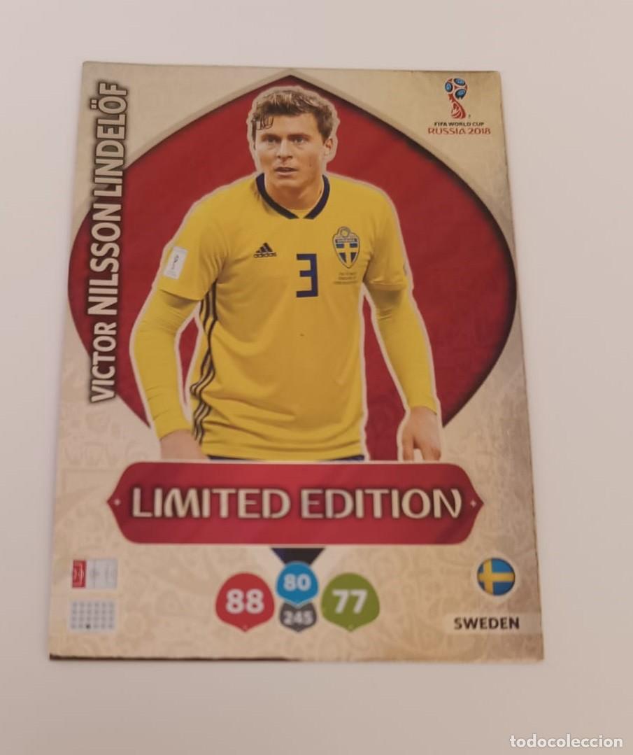 Cromos de F&uacute;tbol: Card Edici&oacute;n Limitada FIFA Mundial Rusia 2018 Panini Adrenalyn XL Victor Nilsson Lindelof