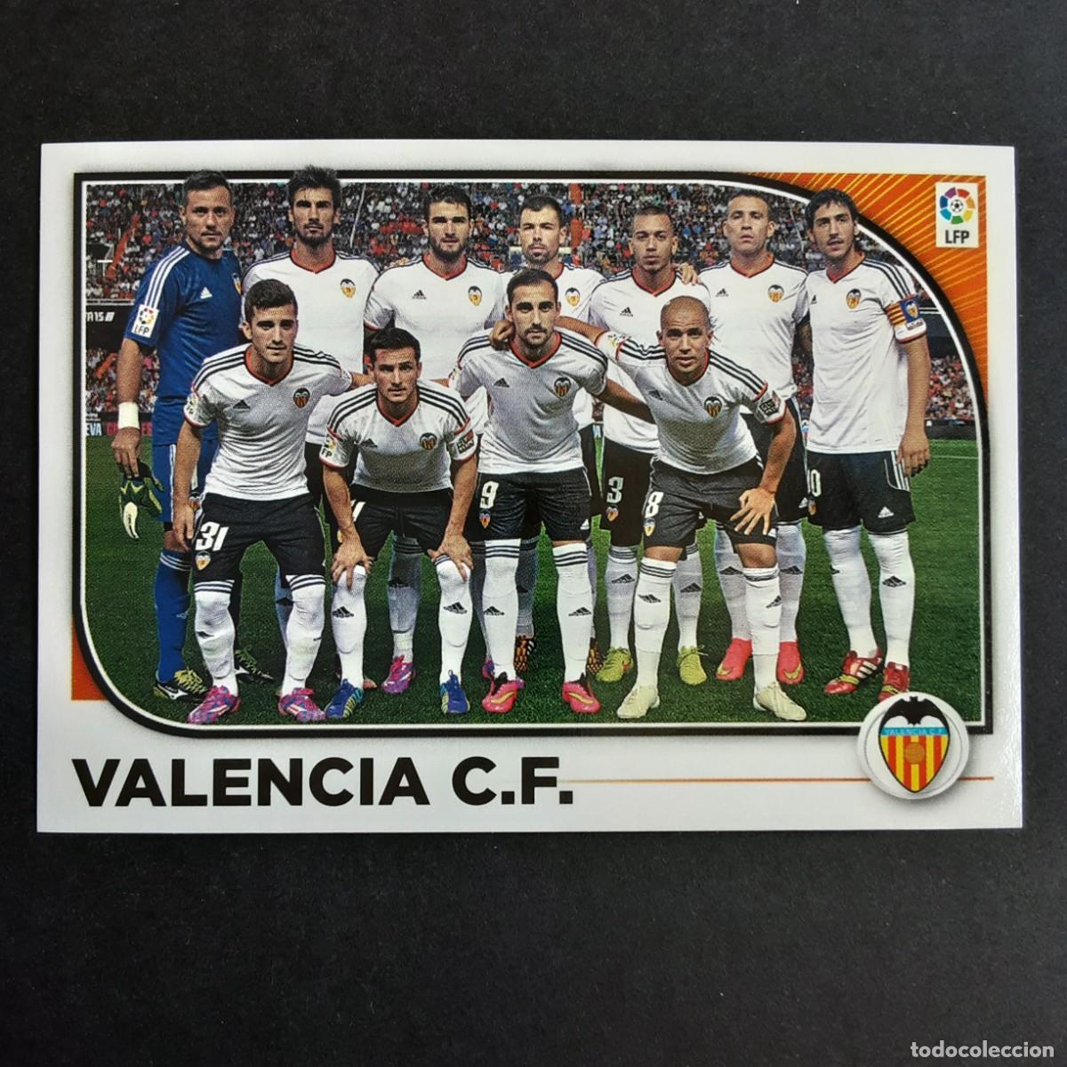 Cromos de f&uacute;tbol: CROMO LIGA 2014 2015 14 15 COLECCIONES ESTE PANINI N&ordm;21 EQUIPO-VALENCIA NUNCA PEGADO
