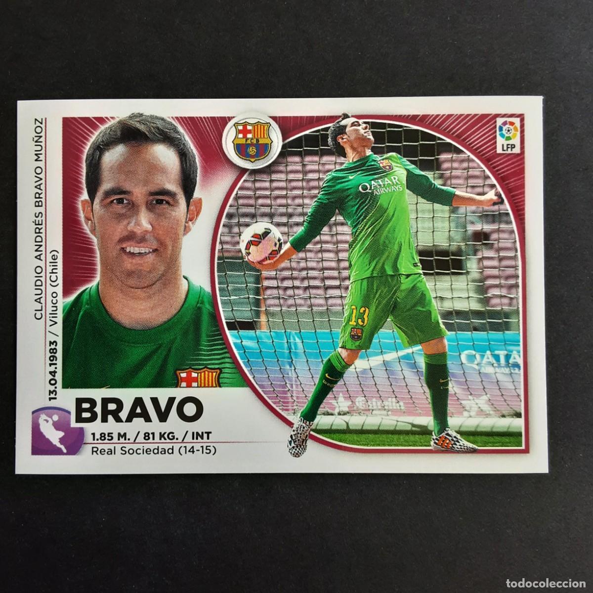 Cromos de f&uacute;tbol: CROMO LIGA 2014 2015 14 15 COLECCIONES ESTE PANINI FICHAJE N&ordm;9 BRAVO-BARCELONA NUNCA PEGADO