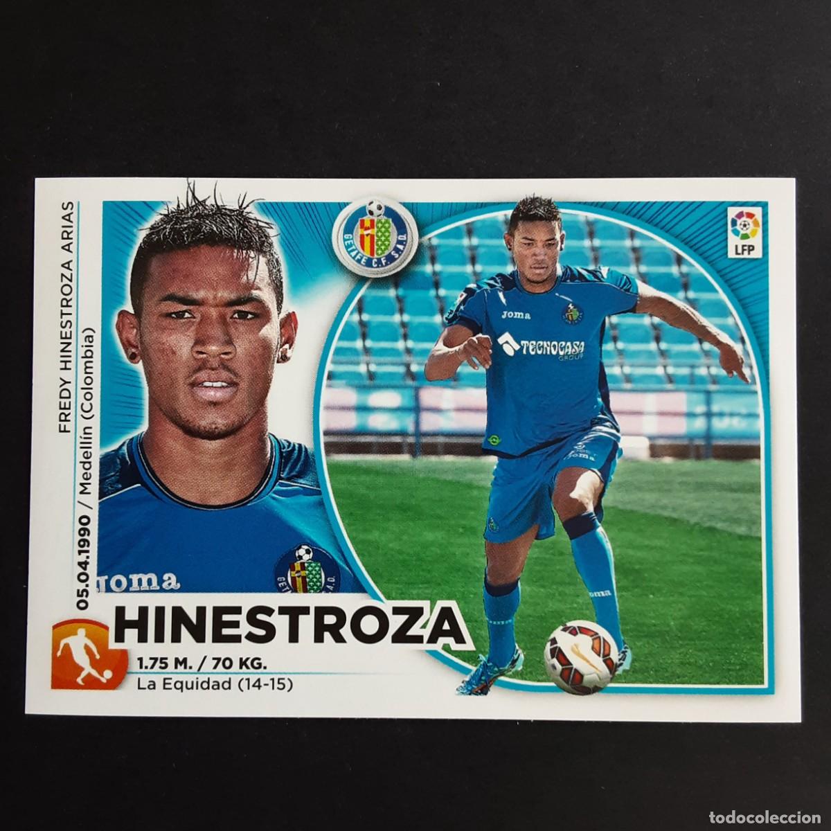 Cromos de F&uacute;tbol: CROMO LIGA 2014 2015 14 15 COLECCIONES ESTE PANINI FICHAJE N&ordm;18 HINESTROZA-GETAFE NUNCA PEGADO