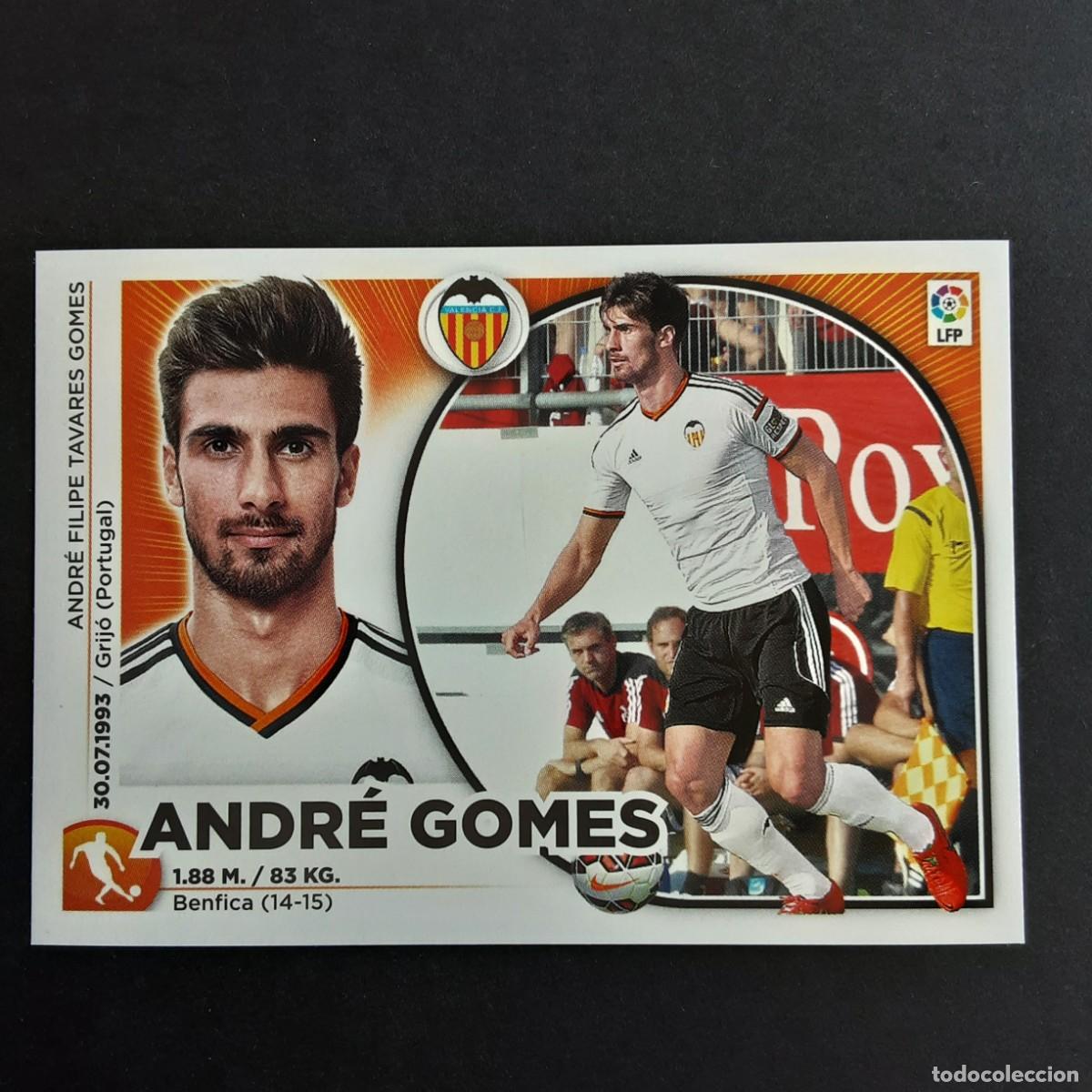 Figurine di Calcio: CROMO LIGA 2014 2015 14 15 COLECCIONES ESTE PANINI FICHAJE N&ordm;23 ANDRE GOMES-VALENCIA NUNCA PEGADO