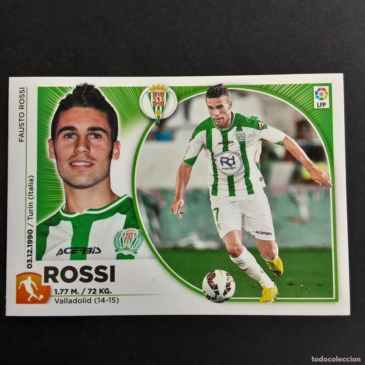 Cromos de f&uacute;tbol: CROMO LIGA 2014 2015 14 15 COLECCIONES ESTE PANINI FICHAJE N&ordm;30 ROSSI-CORDOBA NUNCA PEGADO