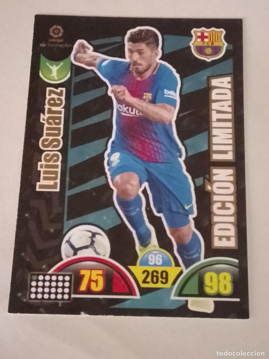 Cromos de Futebol: LUIS SUAREZ EDICION LIMITADA FC BARCELONA ADRENALYN 2017 2018 PANINI 17 18
