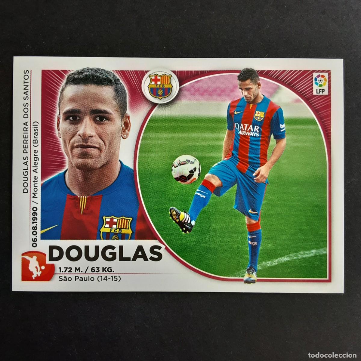Cromos de f&uacute;tbol: CROMO LIGA 2014 2015 14 15 COLECCIONES ESTE PANINI FICHAJE N&ordm;51 DOUGLAS-BARCELONA NUNCA PEGADO