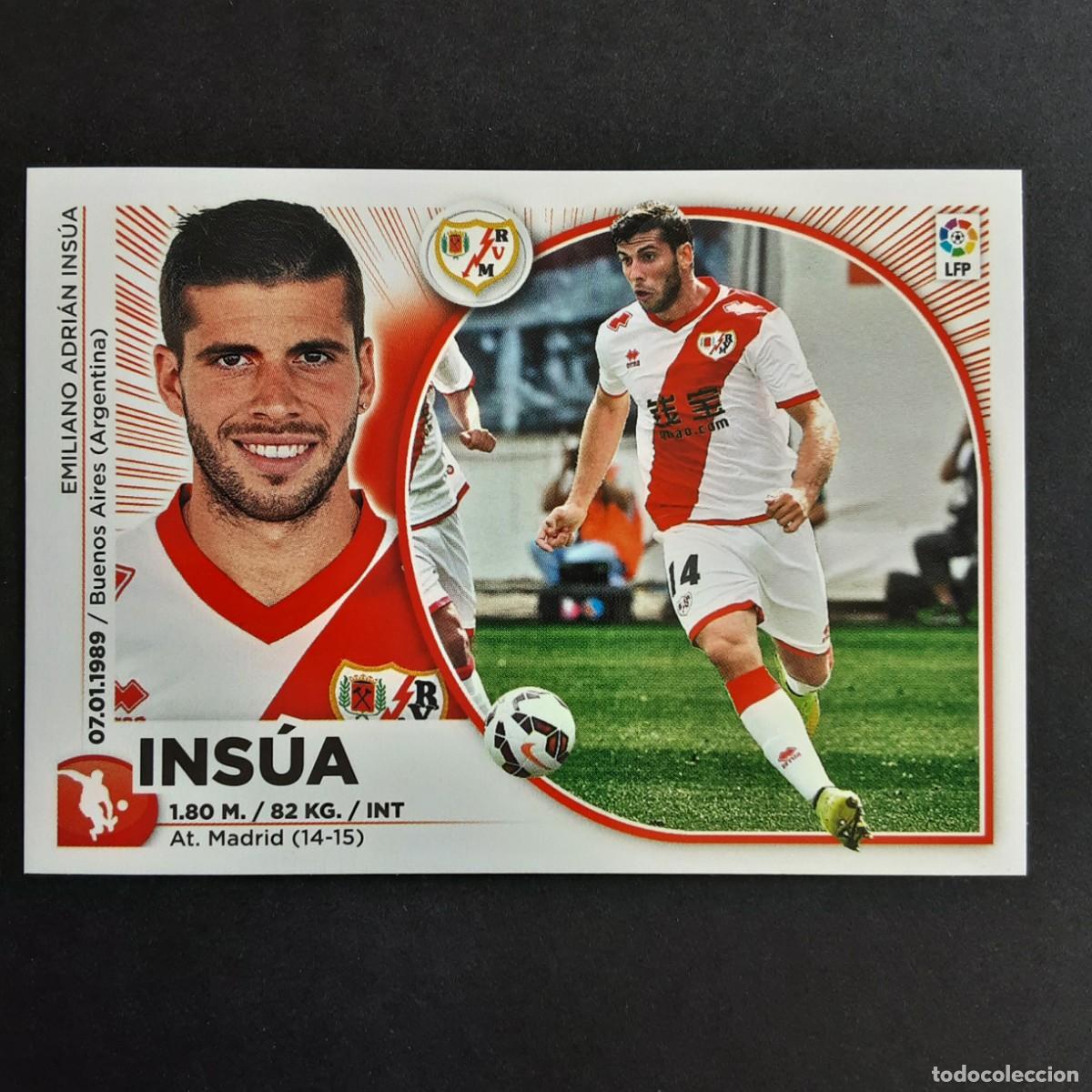 Cromos de Futebol: CROMO LIGA 2014 2015 14 15 COLECCIONES ESTE PANINI FICHAJE N&ordm;54 INSUA-R.VALLECANO NUNCA PEGADO