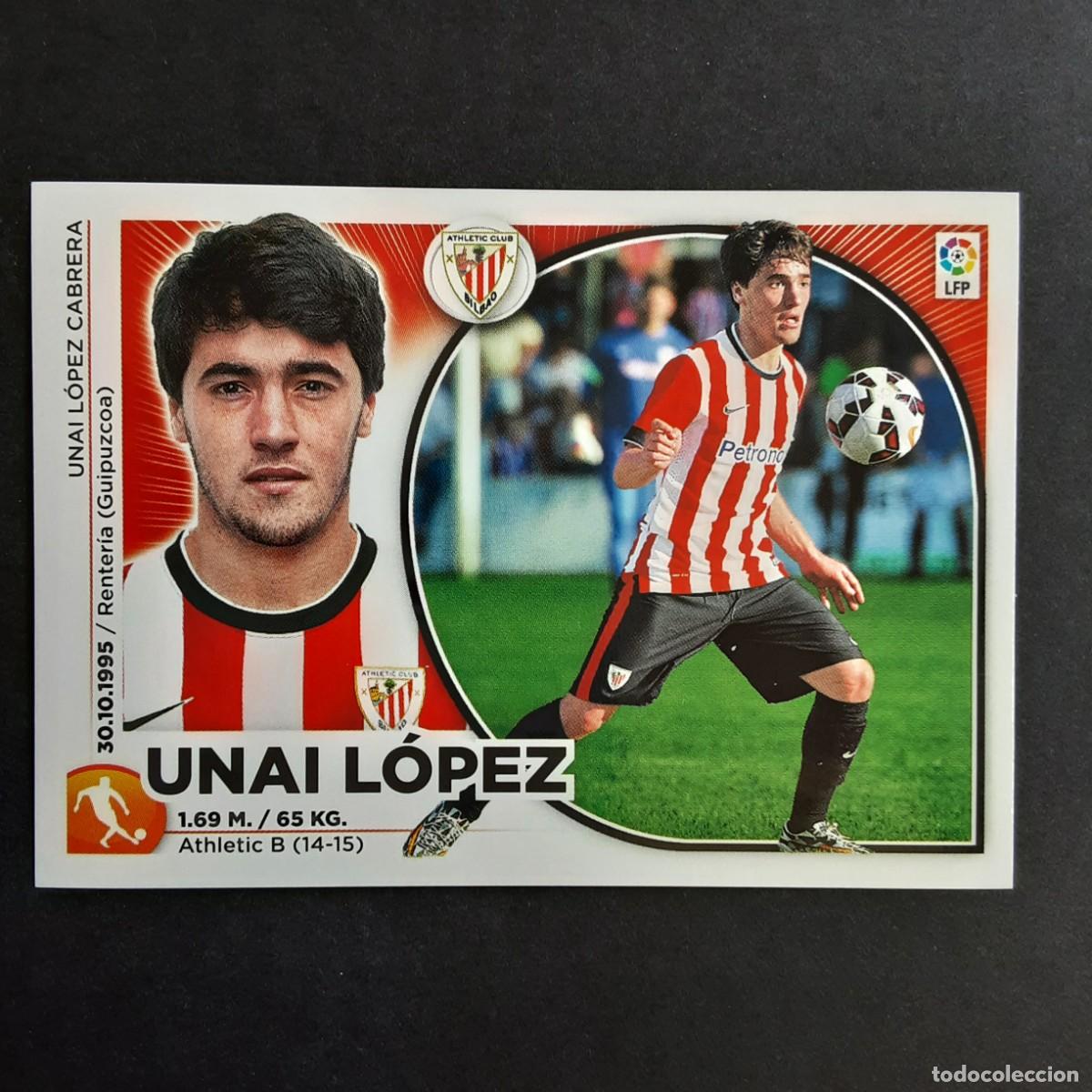 Cromos de Futebol: CROMO LIGA 2014 2015 14 15 COLECCIONES ESTE PANINI COLOCA N&ordm;14BIS UNAI LOPEZ-ATH.BILBAO NUNCA PEGADO