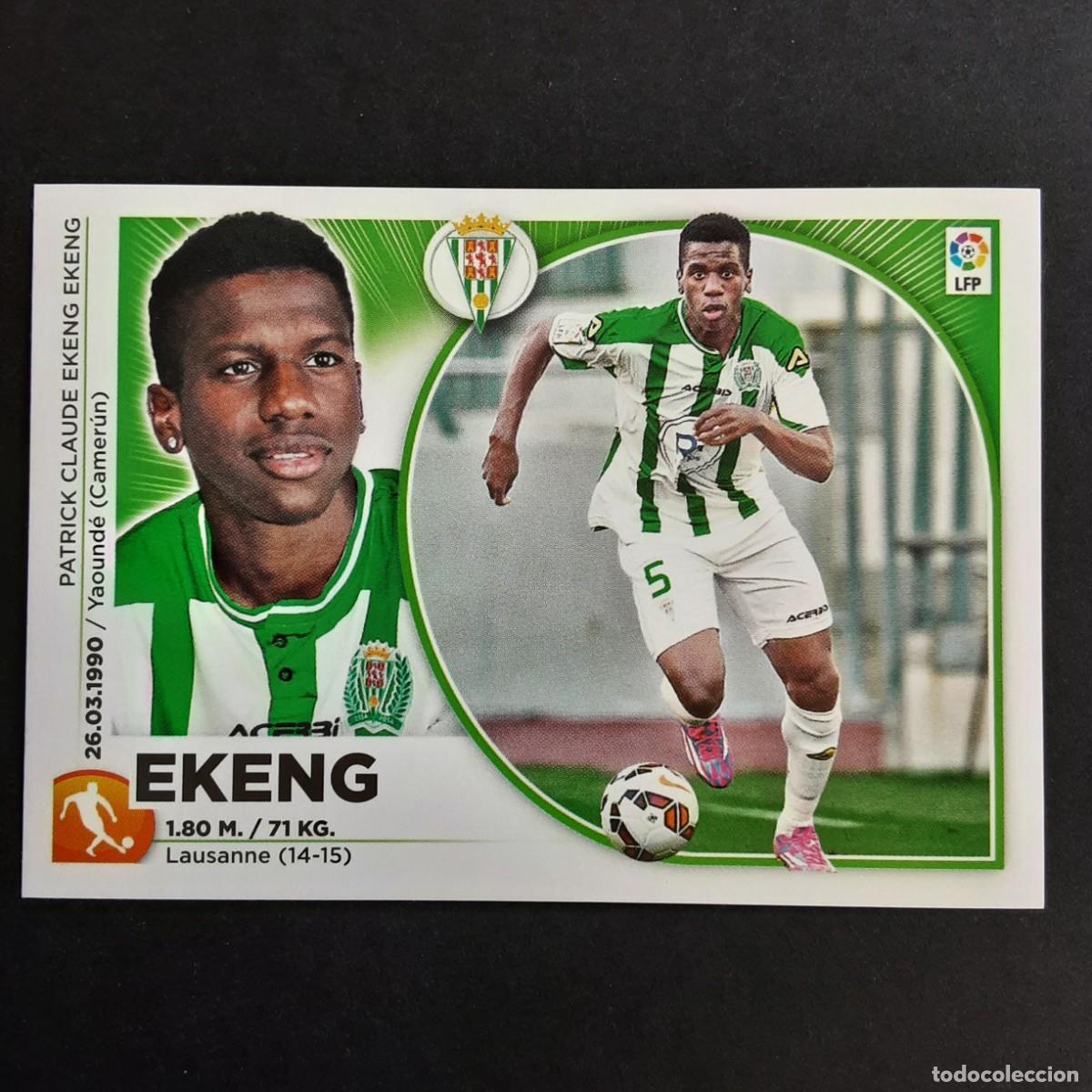Cromos de f&uacute;tbol: CROMO LIGA 2014 2015 14 15 COLECCIONES ESTE PANINI COLOCA N&ordm;13 BIS EKENG-CORDOBA NUNCA PEGADO