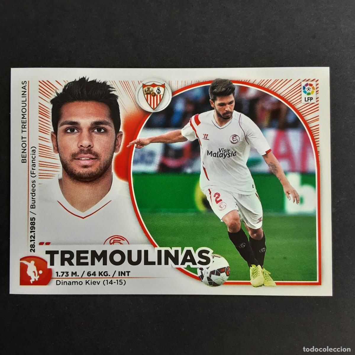 Cromos de f&uacute;tbol: CROMO LIGA 2014 2015 14 15 COLECCIONES ESTE PANINI COLOCA N&ordm;7 BIS TREMOULINAS-SEVILLA NUNCA PEGADO