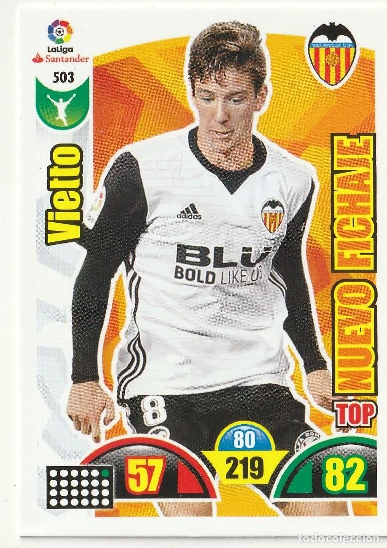 Football Stickers: 503 VIETO TOP NUEVO FICHAJE VALENCIA ADRENALYN 2017 2018 PANINI 17 18