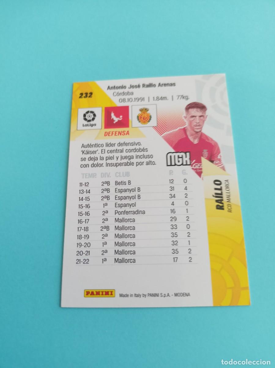 Cromos de f&uacute;tbol: Megacracks 22-23 n&deg;232 Ra&iacute;llo Mallorca E2 - Foto 2