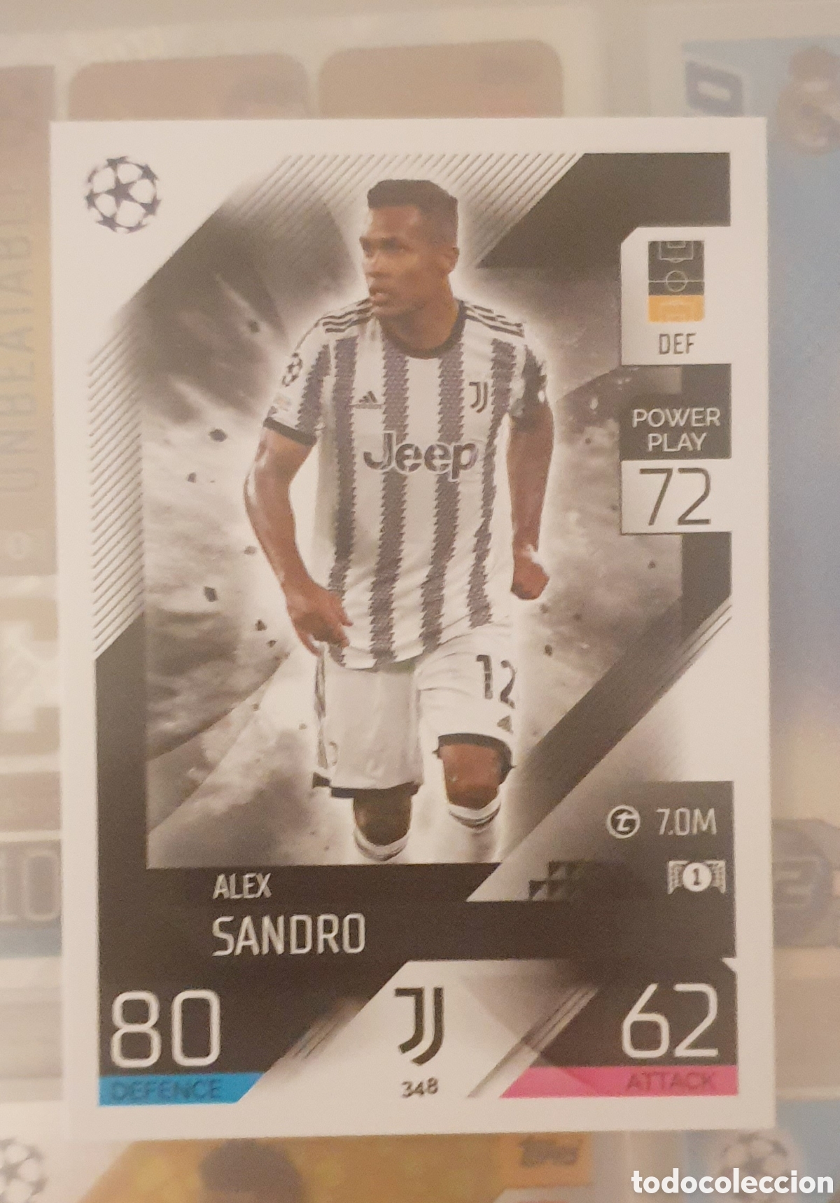 Fu&szlig;ball-Sticker: 348 sandro juve topps match attax 22 23