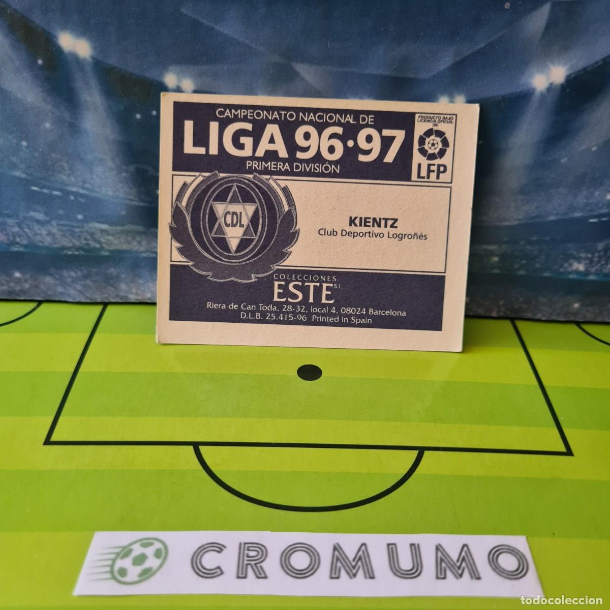 Cromos de f&uacute;tbol: Kientz - Logro&ntilde;es - 1996 1997 96 97 - Cromo Ediciones Este - Nunca Pegado - Foto 2