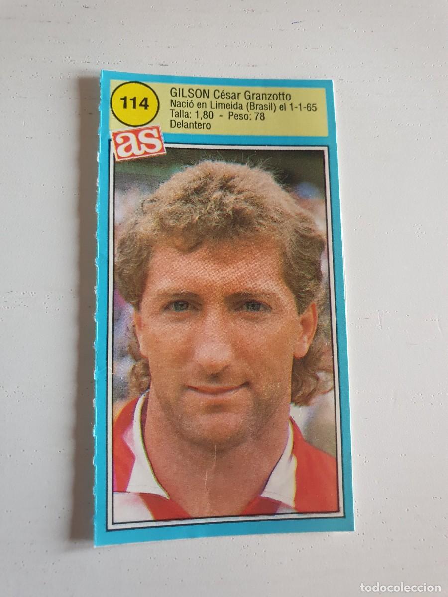 Fu&szlig;ball-Sticker: GILSON LOGRO&Ntilde;ES AS 1990 1991 CROMO FUTBOL LIGA 90 91 SIN PEGAR - 114