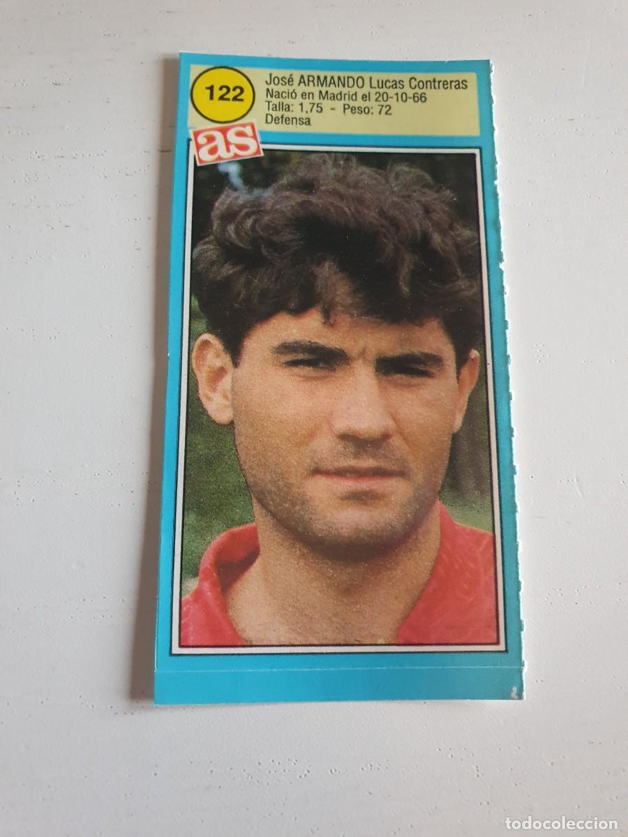 Figurine di Calcio: CROMO PEGATINA. ASES LIGA FUTBOL 90 91 1990 1991. DIARIO AS. 122 ARMANDO. RCD MALLORCA