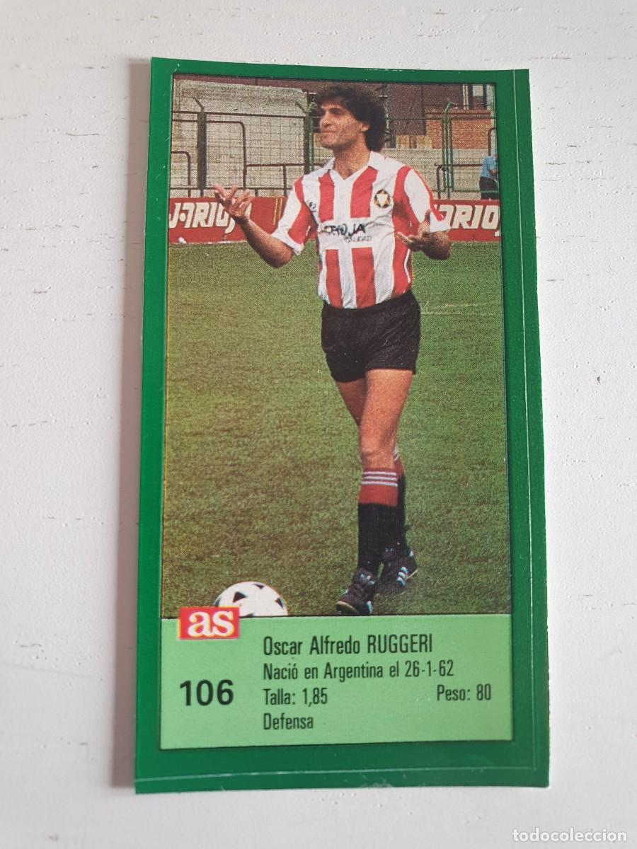 Cromos de Futebol: CROMO ASES DE LIGA 1988 1989 N&ordm; 106 RUGGERI (LOGRO&Ntilde;ES) - SIN PEGAR - FUTBOL ALBUM 88 89 AS