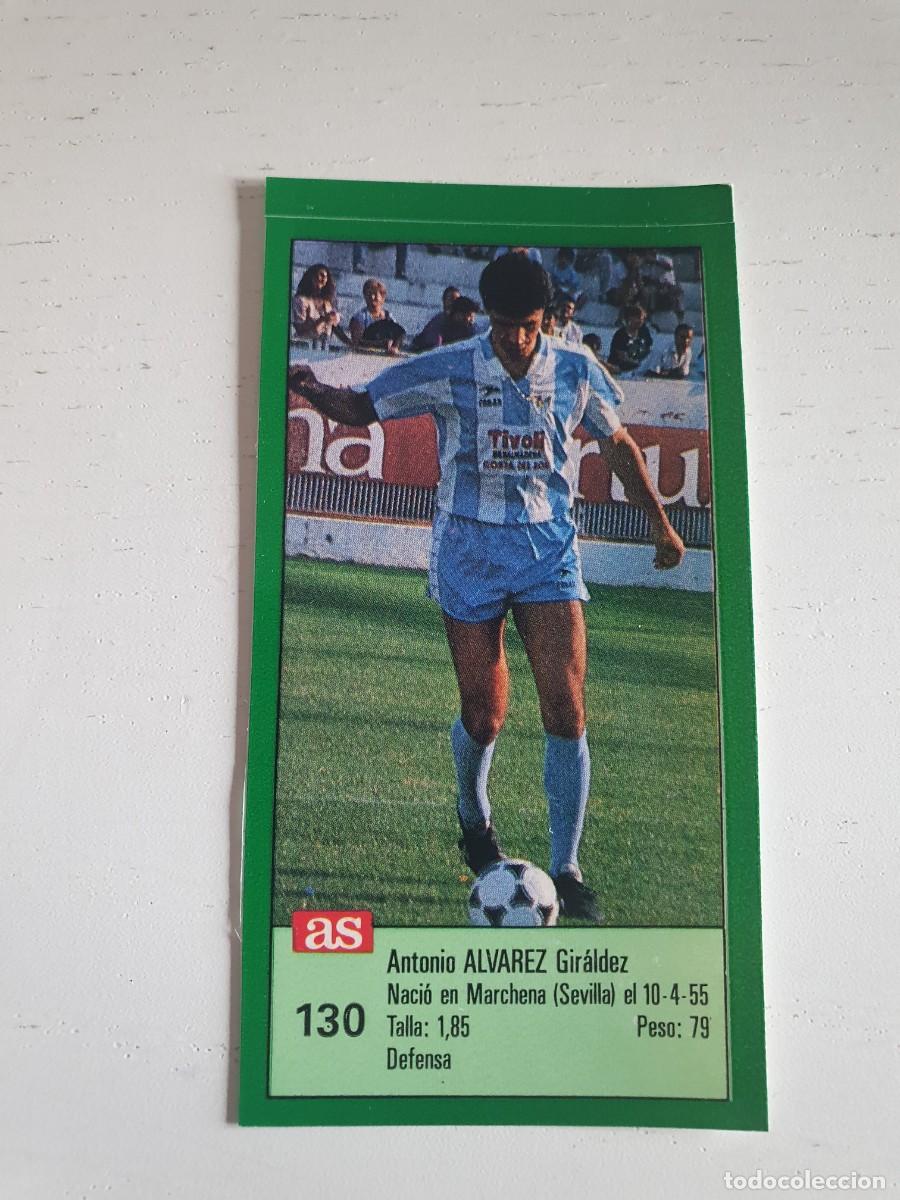Cromos de F&uacute;tbol: ALVAREZ MALAGA AS 1988 1989 CROMO FUTBOL LIGA 88 89 SIN PEGAR - 130