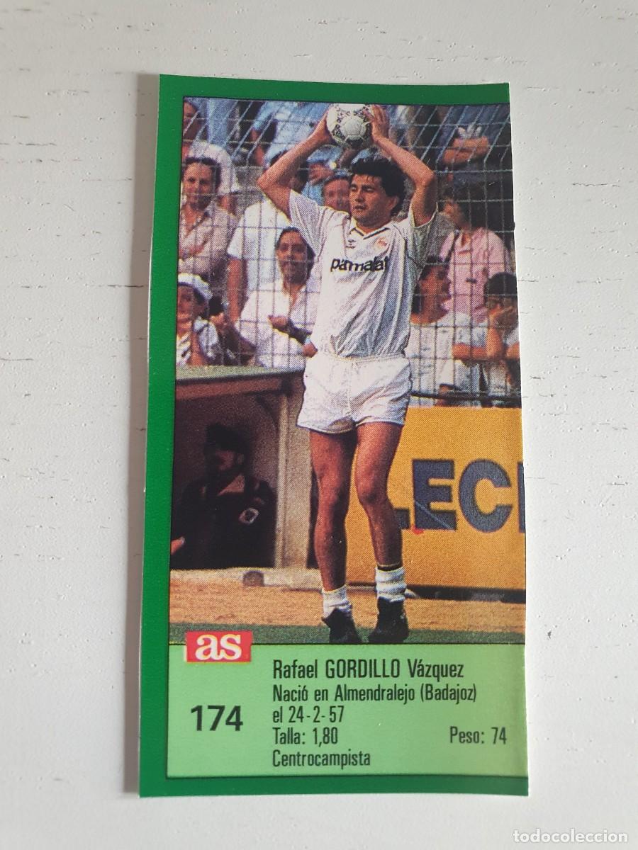 Figurine di Calcio: GORDILLO REAL MADRID AS 1988 1989 CROMO FUTBOL LIGA 88 89 SIN PEGAR - 174