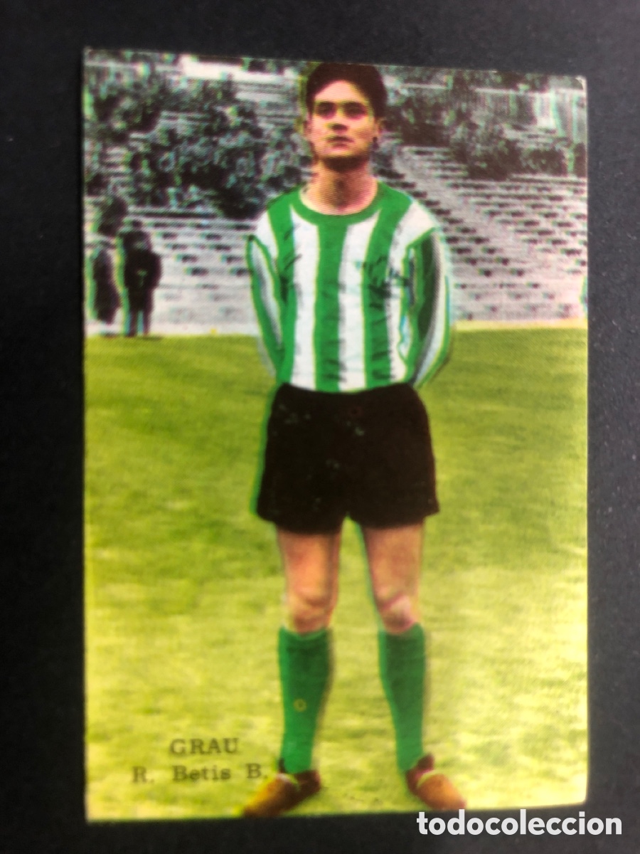 Cromos de Futebol: CROMO NUNCA PEGADO CAMPEONATO FUTBOL 1964-1965 R.BETIS GRAU EDITORIAL FHER