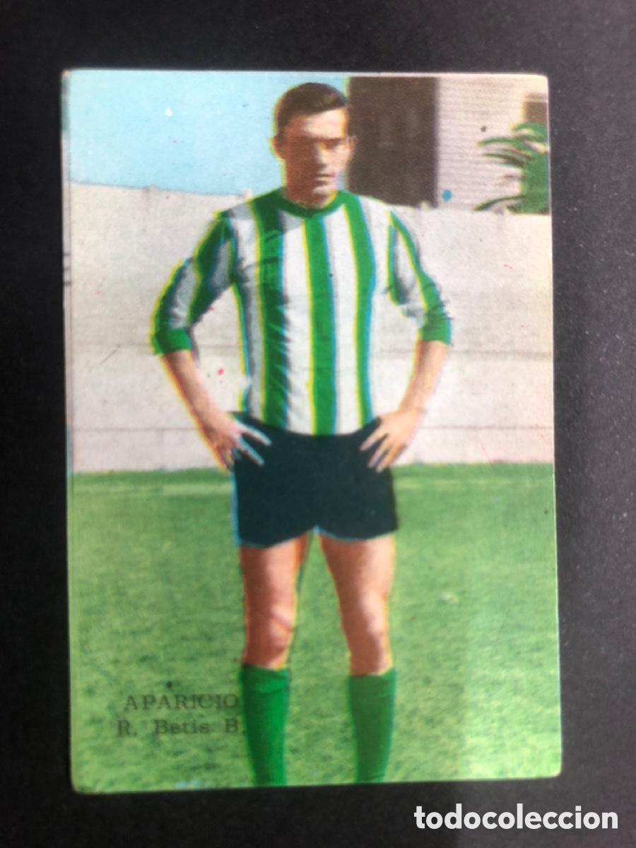Cromos de Futebol: CROMO NUNCA PEGADO CAMPEONATO FUTBOL 1964-1965 R.BETIS APARICIO EDITORIAL FHER