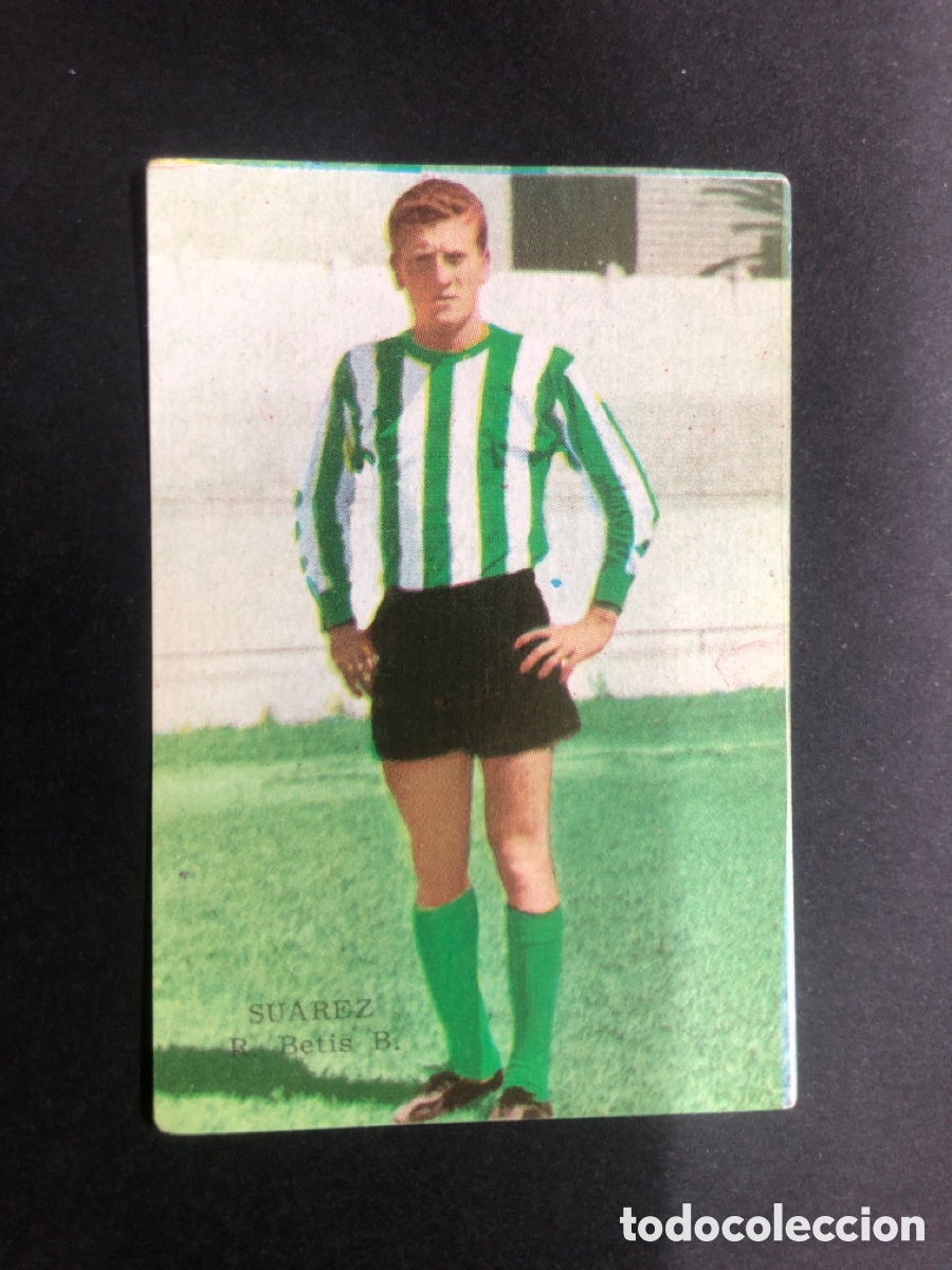 Figurine di Calcio: CROMO NUNCA PEGADO CAMPEONATO FUTBOL 1964-1965 R.BETIS SUAREZ EDITORIAL FHER