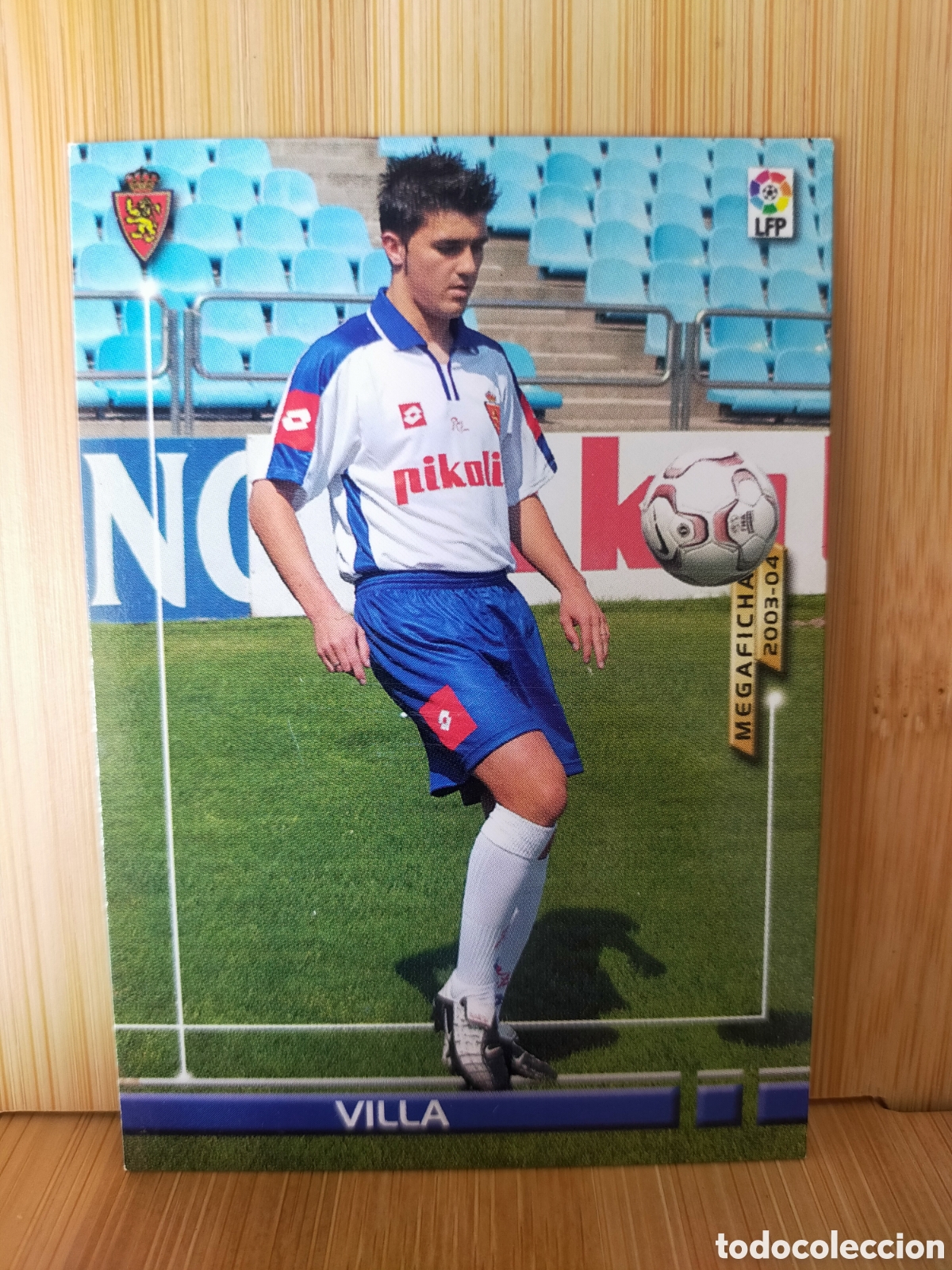 Cromos de F&uacute;tbol: 2003 2004 03 04 MEGACRACKS CROMO EN BUEN ESTADO MEGAFICHAS ZARAGOZA VILLA N 447 NUEVO FICHAJE
