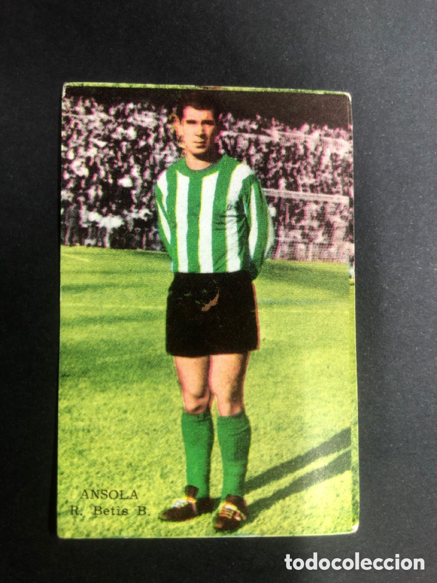 Figurine di Calcio: CROMO NUNCA PEGADO CAMPEONATO FUTBOL 1964-1965 R.BETIS ANSOLA EDITORIAL FHER