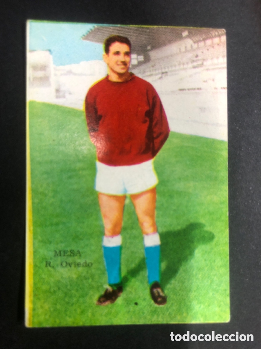 Fu&szlig;ball-Sticker: CROMO NUNCA PEGADO CAMPEONATO FUTBOL 1964-1965 R.OVIEDO MESA EDITORIAL FHER