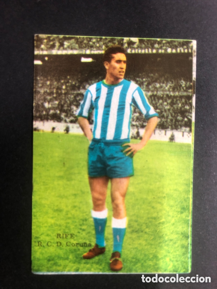Fu&szlig;ball-Sticker: CROMO NUNCA PEGADO CAMPEONATO FUTBOL 1964-1965 RCD CORU&Ntilde;A RIFE EDITORIAL FHER