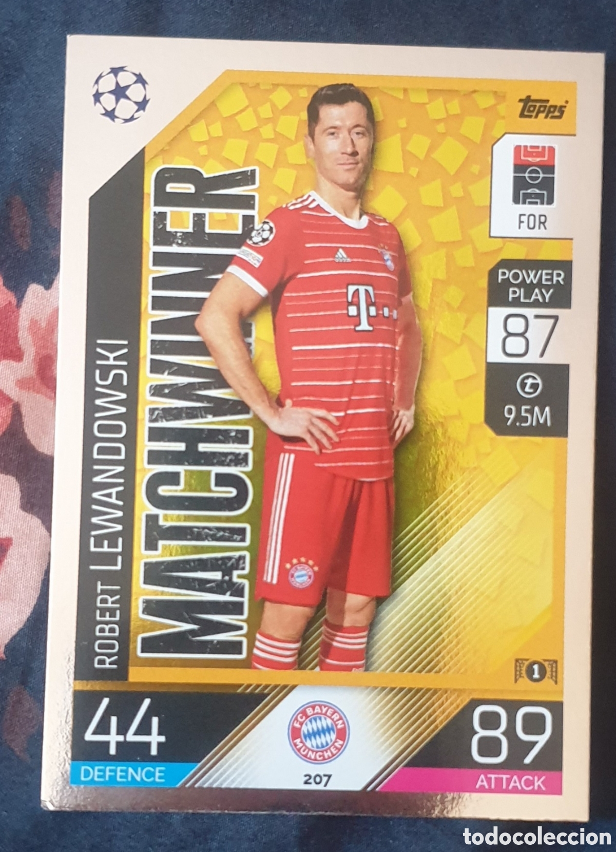 Fu&szlig;ball-Sticker: 207 lewandowsky matchwinner topps match attax 22 23
