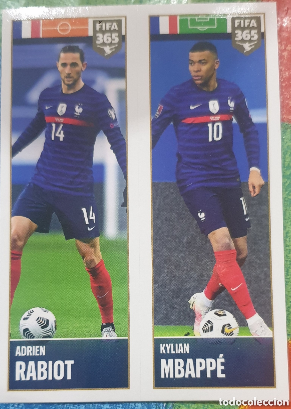Cromos de F&uacute;tbol: 378b 378a rabiot mbappe fifa 365 21 22